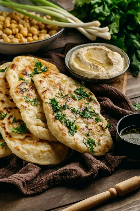 Coriander Onion Naan